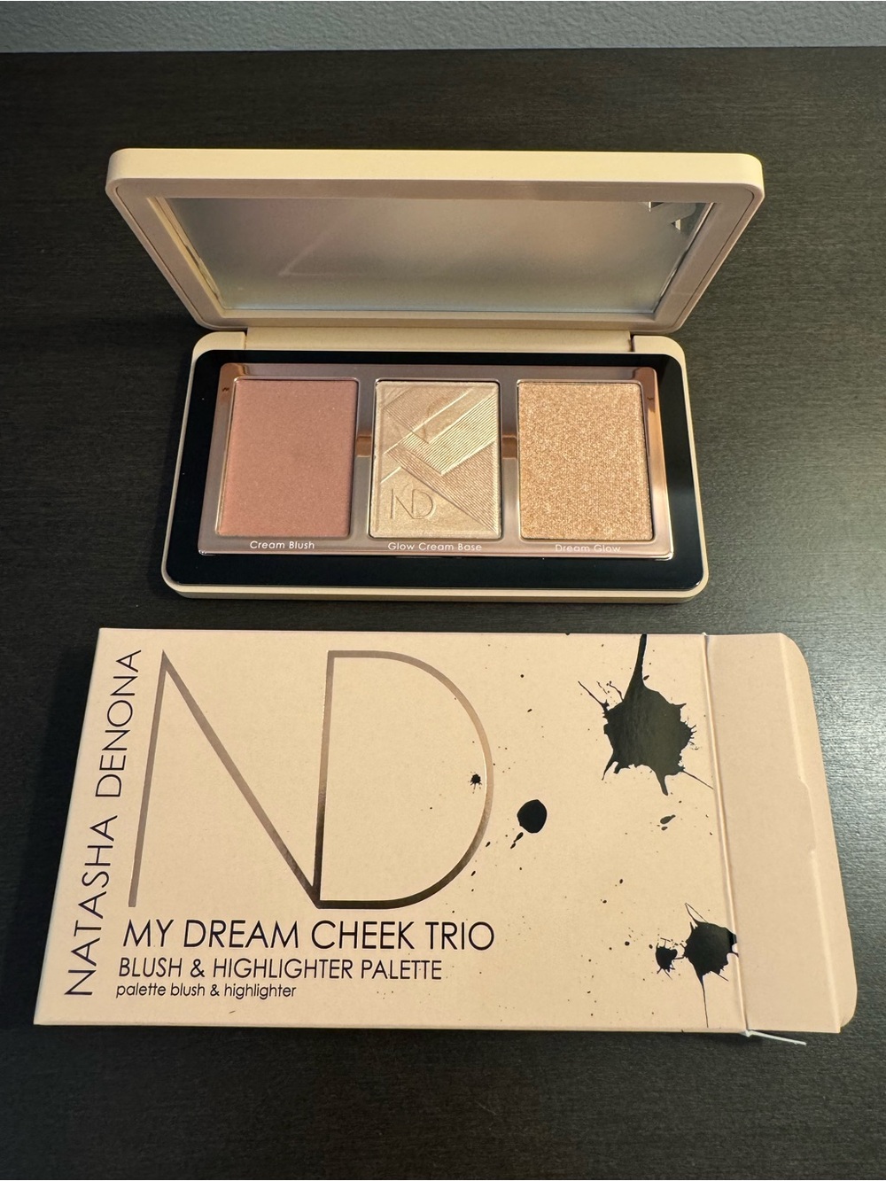 Natasha Denona My Dream Cheek Trio Blush Highlighter Palette .31 oz Full NIB